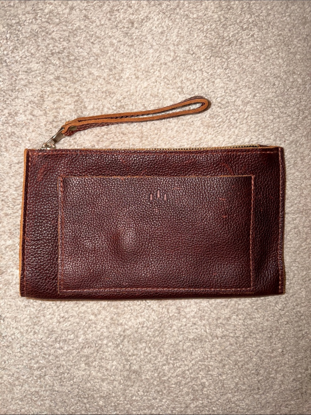 Large PLG Coldbrew Leather Envelope Wristlet